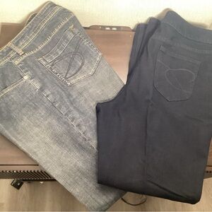 2 pair of jeans